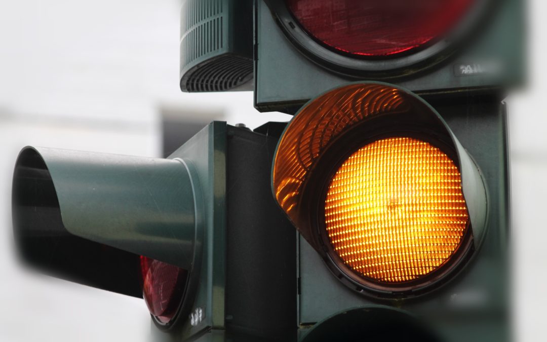When does running the yellow light become illegal?