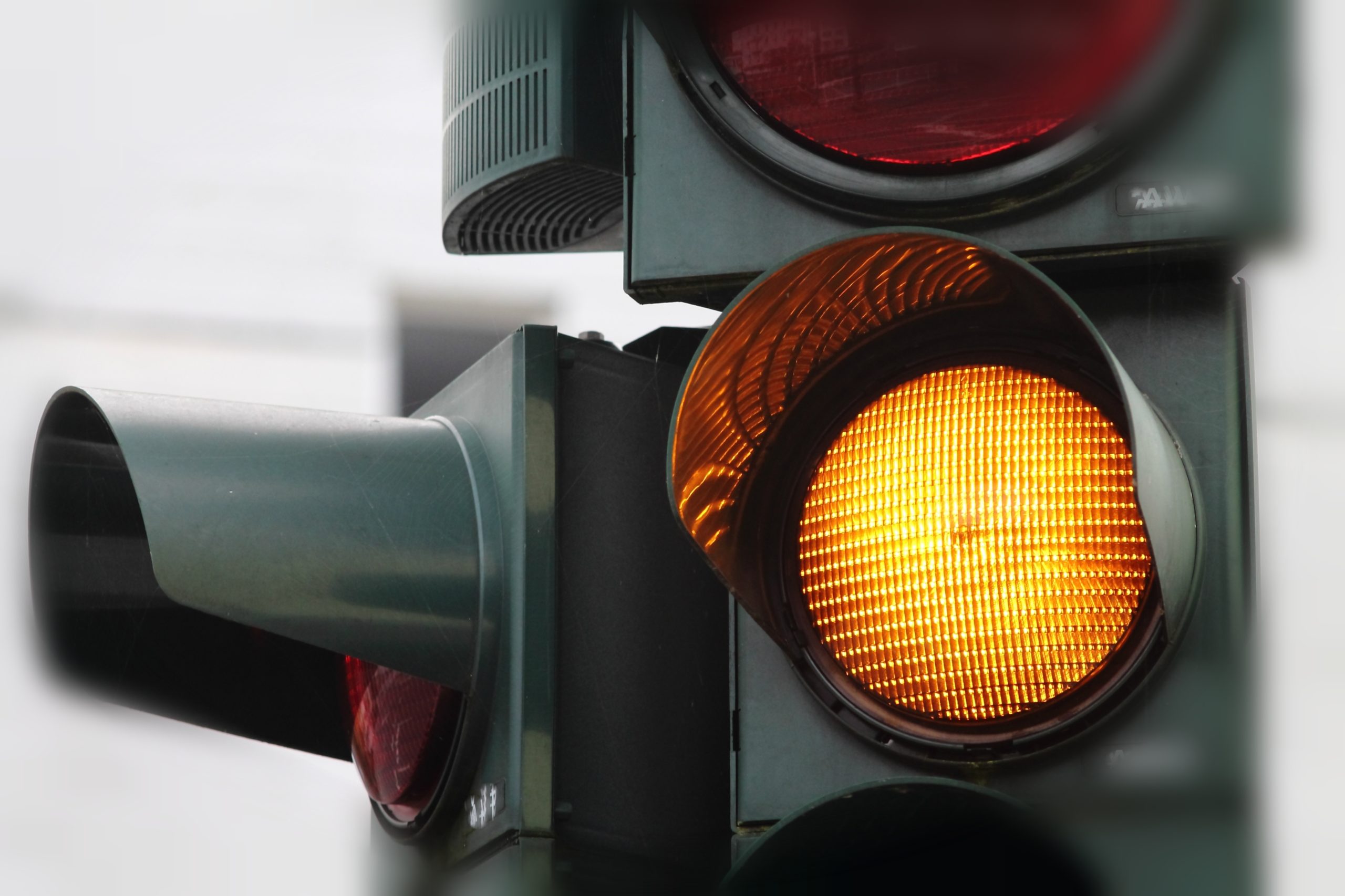 When does running the yellow light become illegal?